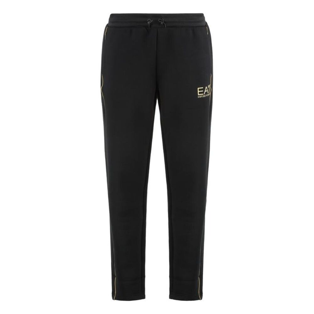 EA7 Emporio Armani Logo Tape Track Pants Men BLACK